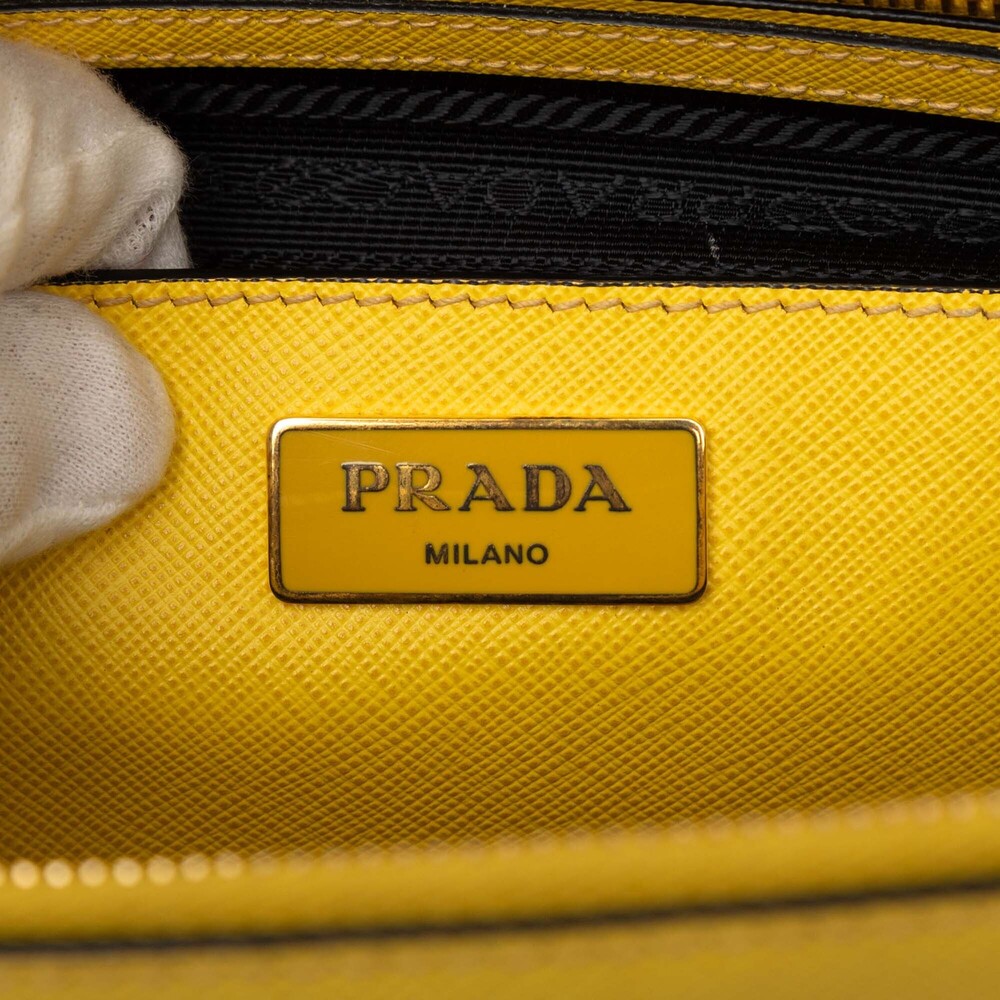 Pre-Loved Prada Medium Saffiano Lux Galleria Double Zip Satchel - Picture 5 of 8